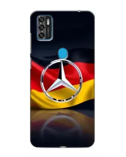 Чехол для ZTE Blade A7s 2020 с картинкой «Mercedes — флаг Германии»