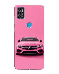 Чехол для ZTE Blade A7s 2020 с картинкой «Розовый Mercedes AMG»