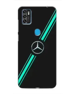 Чехол для ZTE Blade A7s 2020 с картинкой «Спортивные линии Mercedes»