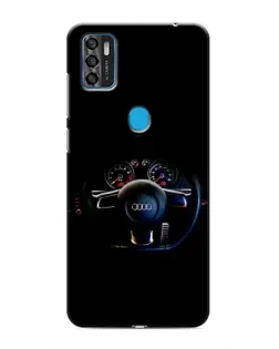 Чохол для ZTE Blade A7s 2020 з картинкою «Салон Audi — кермо»
