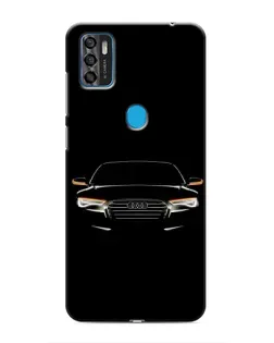 Чехол для ZTE Blade A7s 2020 с картинкой «Audi — ночной контур»