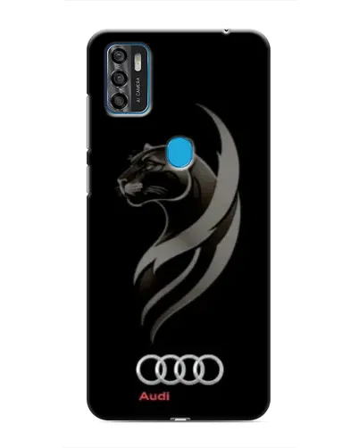 Чехол для ZTE Blade A7s 2020 с картинкой «Графика — пантера и Audi»