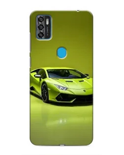 Чехол для ZTE Blade A7s 2020 с картинкой «Салатовый Lamborghini Huracan»