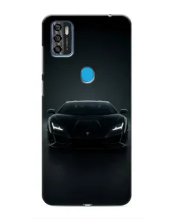 Чехол для ZTE Blade A7s 2020 с картинкой «Черный Lamborghini Aventador»