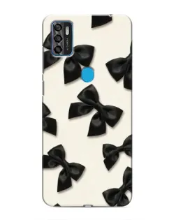 Чехол для ZTE Blade A7s 2020 с картинкой «Черные бантики»