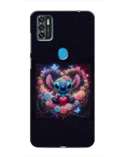 Чохол для ZTE Blade A7s 2020 з картинкою «Stitch у квітах»