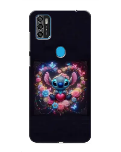 Чохол для ZTE Blade A7s 2020 з картинкою «Stitch у квітах»