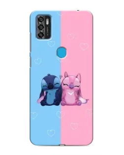 Чохол для ZTE Blade A7s 2020 з картинкою «Stitch та Angel Love»