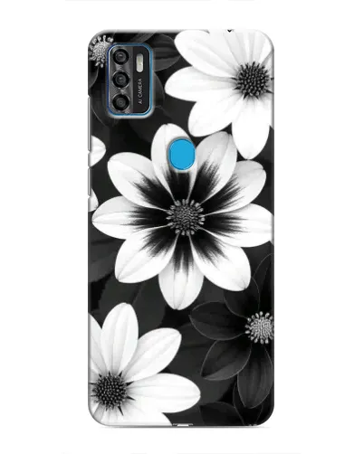 Чехол для ZTE Blade A7s 2020 с картинкой «Монохромные астры» Чехол для ZTE Blade A7s 2020 с картинкой «Монохромные астры»