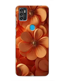 Чехол для ZTE Blade A7s 2020 с картинкой «Оранжевый макро цветок»