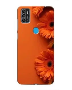Чехол для ZTE Blade A7s 2020 с картинкой «Оранжевые герберы»