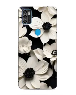 Чехол для ZTE Blade A7s 2020 с картинкой «Объемные белые цветы»