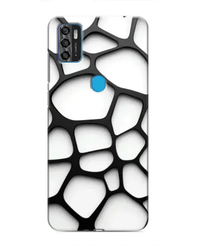 Чехол для ZTE Blade A7s 2020 с картинкой «Белая объемная сетка» Чехол для ZTE Blade A7s 2020 с картинкой «Белая объемная сетка»