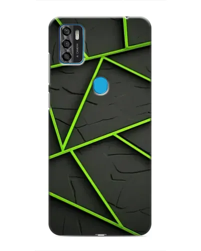 Чехол для ZTE Blade A7s 2020 с картинкой «Зеленые геометрические линии» Чехол для ZTE Blade A7s 2020 с картинкой «Зеленые геометрические линии»