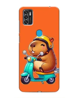 Чохол для ZTE Blade A7s 2020 з картинкою «Капібара на скутері»