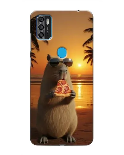 Чохол для ZTE Blade A7s 2020 з картинкою «Капібара з піцою»