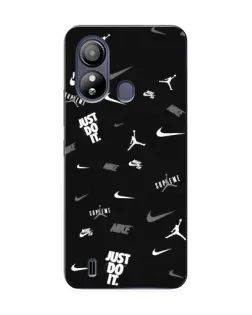 Чехол для ZTE Blade L220 с картинкой «Nike Black Pattern»