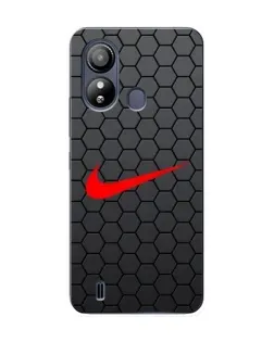 Чехол для ZTE Blade L220 с картинкой «Nike — карбоновая сетка»