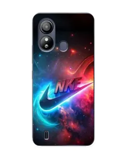 Чехол для ZTE Blade L220 с картинкой «Огненный логотип Nike»
