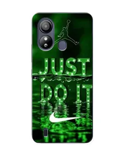 Чехол для ZTE Blade L220 с картинкой «Зеленый неоновый Nike»