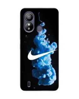 Чехол для ZTE Blade L220 с картинкой «Nike и синий дым»