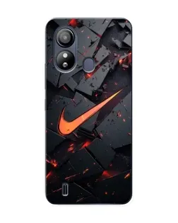 Чехол для ZTE Blade L220 с картинкой «Nike — эффект разломов»