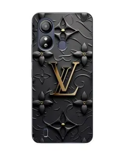 Чехол для ZTE Blade L220 с картинкой «Кожаная текстура LV»
