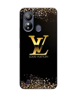 Чехол для ZTE Blade L220 с картинкой «LV — золотые искры»