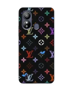 Чехол для ZTE Blade L220 с картинкой «Цветная монограмма LV»