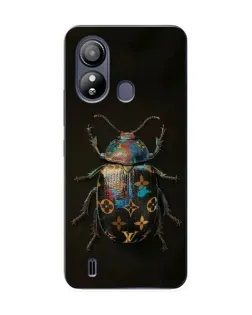 Чехол для ZTE Blade L220 с картинкой «LV — мраморный принт»