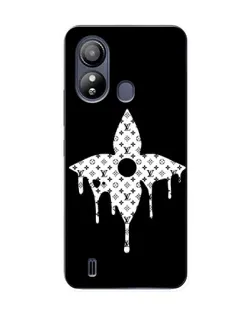 Чехол для ZTE Blade L220 с картинкой «Цветочная монограмма»