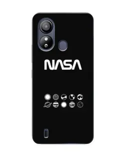Чехол для ZTE Blade L220 с картинкой «NASA — технический принт»