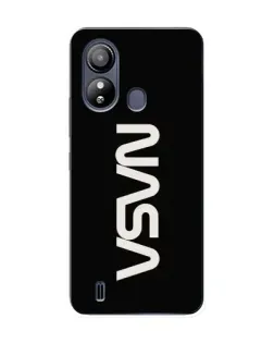 Чехол для ZTE Blade L220 с картинкой «NASA — вертикальный логотип»