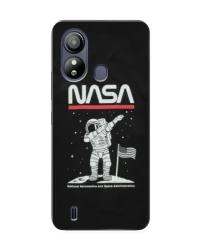 Чехол для ZTE Blade L220 с картинкой «NASA — шагаем по Луне»