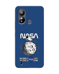 Чехол для ZTE Blade L220 с картинкой «NASA — лунная миссия»