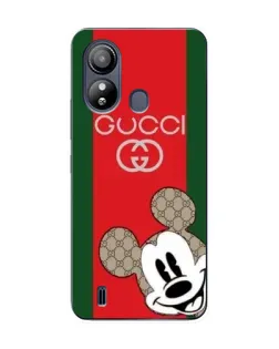Чехол для ZTE Blade L220 с картинкой «Gucci — полосы и Микки»