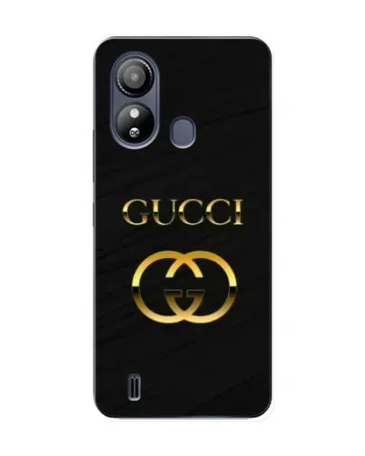 Чехол для ZTE Blade L220 с картинкой «Золотой логотип Gucci»