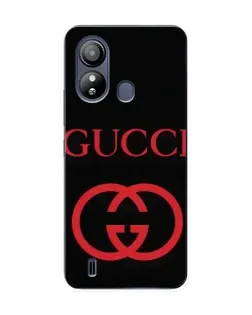 Чехол для ZTE Blade L220 с картинкой «Gucci — красный логотип»