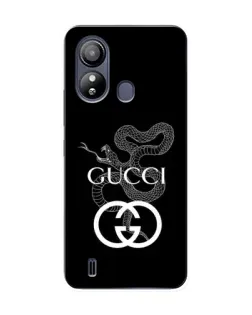 Чехол для ZTE Blade L220 с картинкой «Gucci — серебряная змея»