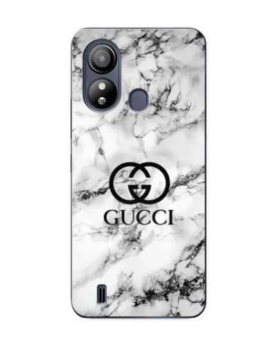 Чехол для ZTE Blade L220 с картинкой «Gucci — мраморный шик»