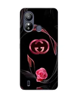 Чехол для ZTE Blade L220 с картинкой «Gucci — неоновая роза»
