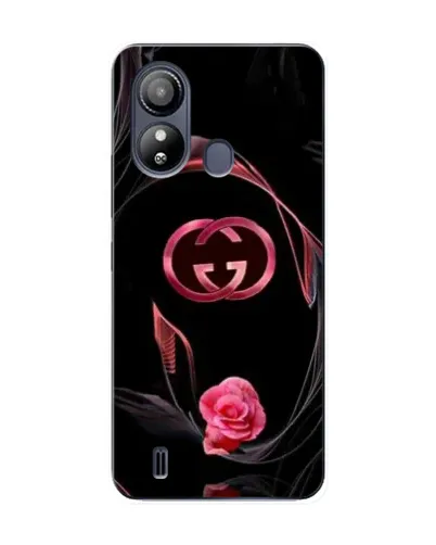 Чехол для ZTE Blade L220 с картинкой «Gucci — неоновая роза»