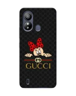 Чехол для ZTE Blade L220 с картинкой «Минни Маус Gucci — черный»