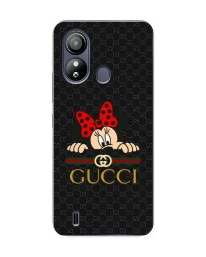 Чехол для ZTE Blade L220 с картинкой «Минни Маус Gucci — черный»