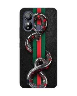 Чехол для ZTE Blade L220 с картинкой «Gucci — змея на полосе» Чехол для ZTE Blade L220 с картинкой «Gucci — змея на полосе»