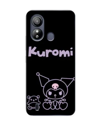 Чехол для ZTE Blade L220 с картинкой «Kuromi — черный минимализм»