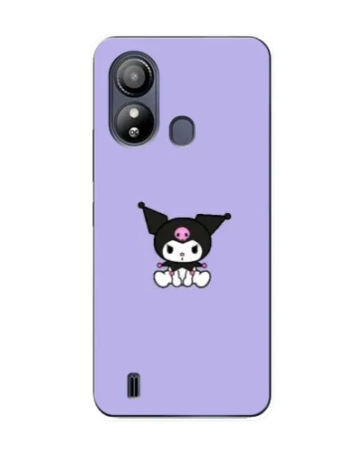 Чехол для ZTE Blade L220 с картинкой «Kuromi — фиолетовый минимализм»