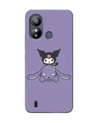 Чехол для ZTE Blade L220 с картинкой «Kuromi на лиловом фоне»