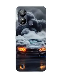 Чохол для ZTE Blade L220 з картинкою «BMW у диму»
