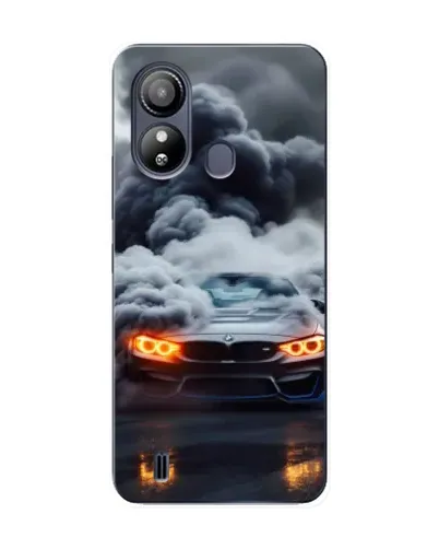Чохол для ZTE Blade L220 з картинкою «BMW у диму»
